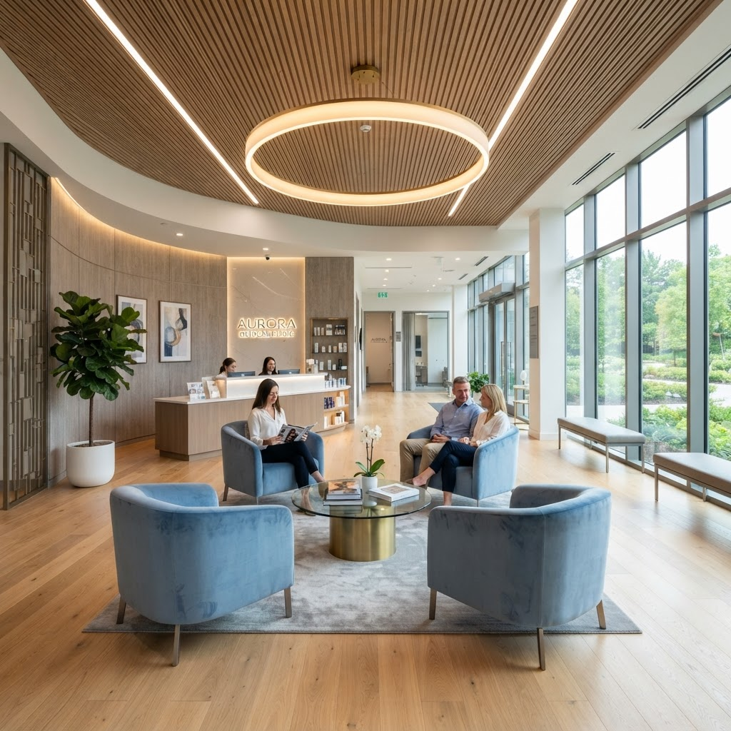 Interior of the MEDART contracted clinic waiting lounge in Istanbul